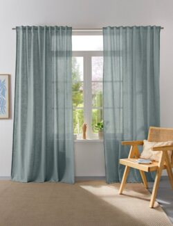 Home affaire Collection Vorhang Linsdorf (1 St), Multifunktionsband, halbtransparent, Leinenstruktur, halbtransparent