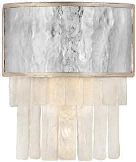 Elstead Lighting QN-REVERIE2-CPG QUINTIESSE Wandleuchte Reverie E14 40W Edelstahl & Kristall, Champagner Gold; Kristall und Edelstahl L:11. 4cm H:35. 6cm B:30. 5cm dimmbar