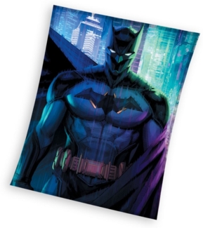 Wohndecke Batman Coral Fleecedecke Kuscheldecke 150 x 200 cm, DC Comics