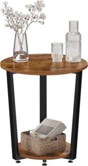 Woltu Couchtisch (1-St), Beistelltisch mit 2 Ablagen, aus Holzwerkstoff
