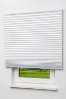 Lysel Outlet - Plissee Thermo freihängend Reinweiß - Plissee in der Größe (Bx H) 140cm * 160cm