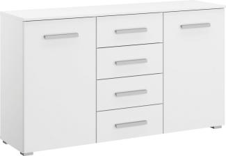 rauch Kommode Sideboard Schubladenkommode Kombikommode KOLUNA mit Dekorfront, mit 4 Schubkästen und 2 Türen sowie Metallgriffen MADE IN GERMANY