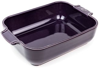 PEUGEOT Auflaufform APPOLIA Keramik 25cm Rechteckig Aubergine Spülmasc, Keramik, Keramik