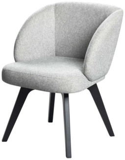 Home affaire Esszimmersessel Aretha Esszimmerstuhl, Bequemsessel mit abgerundete Rückenlehne, mit massiven Buchenholzbeinen, gepolstert, in 3 Farben erhältlich