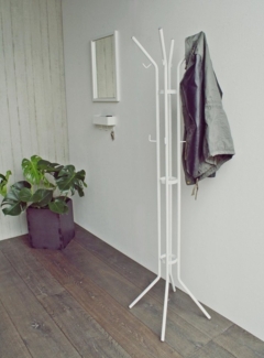 Design Kleiderständer JESSY Weiß Garderobe Höhe 170 cm, von Spinder