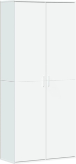 vidaXL Highboard Weiß 80x35x180 cm Holzwerkstoff 3276651