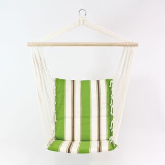 Hängesessel "Green Stripes" Gartenmöbel Sitzgelegenheit Sessel Relaxsessel