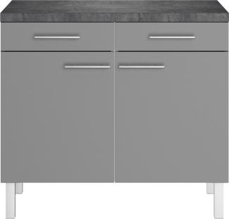 OPTIFIT Unterschrank Breite 100 cm, 2 Türen, 2 Schubkästen