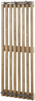 Garderobenpaneel Wandgarderobe TWEAK 6 Haken Mango Holz und Stahl
