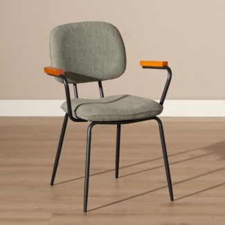 Bronx71 Esszimmerstuhl Oskar mit Armlehne grün