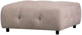 Hocker Louis aus Chenille, Rosa