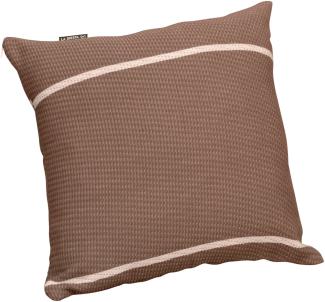 La Siesta Kissenbezug Cariño 50x50 cm Bio-Baumwolle 15 Farben zur Auswahl chocolate