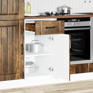 vidaXL Küchen-Unterschrank Lucca Räuchereiche Holzwerkstoff 853712