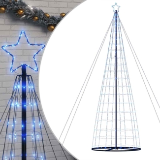 vidaXL LED Weihnachtsbaum 1534 LEDs Blau 503 cm 4016458