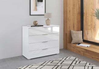 rauch Kommode Sideboard Schubladenkommode AGORDO mit Dekor- oder Hochglanzfront, Breite 93 cm mit 4 großen Schubladen für viel Stauraum MADE IN GERMANY