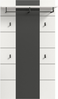 INOSIGN Garderobenpaneel REHAT, TOPSELLER!, Höhe 145 cm, Hutablage, 4 Haken, Garderobenstange (1 St, in verschiedenen Farben erhältlich), Paneel, Wandboard, Garderobe, Garderobenleiste, Garderobenboard