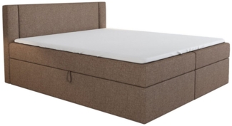 A&J MöbelLand GmbH Boxspringbett ALI mit 2 Bettkästen und Topper. (Boxspringbett mit Bettkasten und gepolstertem Kopfteil. Inclisive Topper!, TOP ANGEBOT), Länge 208 cm Höhe 106 cm