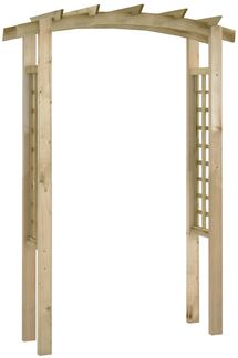 Gartenbogen, Pflanzenbogen 150x60x210 cm Holz j421p