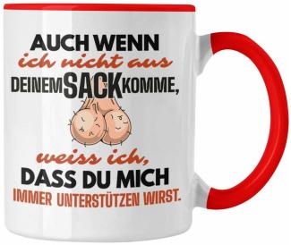 Trendation Tasse Trendation - Stiefvater Geschenk Tasse Vatertag Lustiger Spruch Auch W