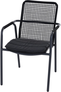 Siena Garden Stapelsessel Repton Alu, Rope mix black