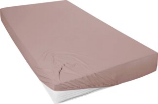 Vario Jersey-Spannbetttuch nougat, 100 x 200 cm