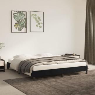 Bettgestell Schwarz 180×200 cm Samt [346990]