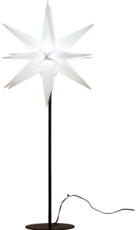 HGD Holz-Glas-Design LED Stern Weihnachtsstern Ø 35 cm mit Standfuß, Adventsstern Leuchtstern Tischlampe