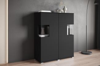 INOSIGN Highboard Kenia, Modernes Highboard mit Glastüren, Breite 100 cm