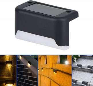 FELIXLEO LED Solarleuchte 12 PCS Solarlampen für Außen Garten,Deckleuchten Warmes Licht, Schwarz