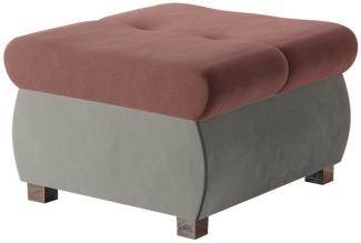 Polsterhocker Orkan Klein (Farbe: Magic Velvet 2240 + Magic Velvet 2258)