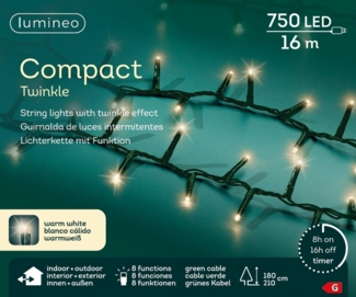 LED-Lichterkette Lumineo Weiß