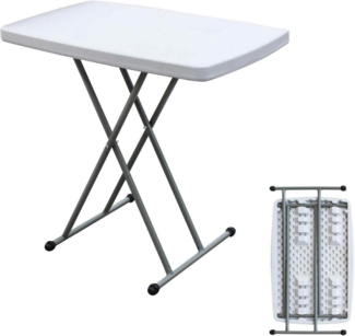 Klapptisch höhenverstellbar Camping Picknick Party tragbar leicht 76x50 cm