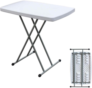 Klapptisch höhenverstellbar Camping Picknick Party tragbar leicht 76x50cm