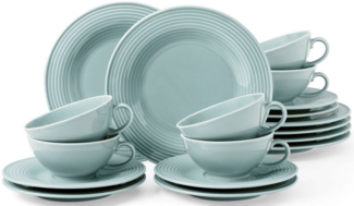 Seltmann Weiden Beat Color Glaze Teeservice 18-teilig - Arktisblau