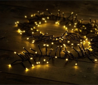 Sygonix Lichternetz Büschel-Lichterkette mit 200 LEDs, warm-mit, Leuchtmodus einstellbar, mit Fernbedienung