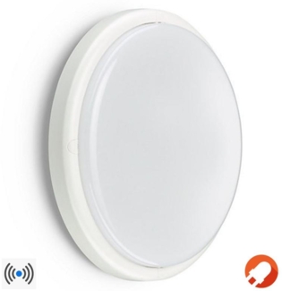 PHILIPS LED Wandleuchte mit SENSOR Büro- und Flurbeleuchtung ø28,5cm 20,9W 3000K IP65