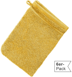 Erwin Müller Waschhandschuh Waschhandschuh "Heidelberg" 6er-Pack, Frottier, Walk-Frottier Uni