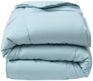 Vente-unique - Leichte Kinderbettdecke - 140x200 cm - 180 g/m² - Sojafaser - angenehm auf der Haut - Blau - THERMO CONTROL