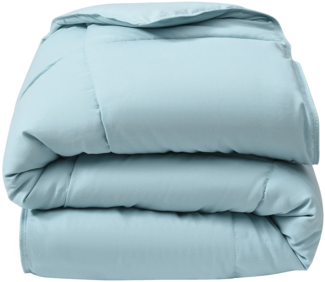 Vente-unique - Leichte Kinderbettdecke - 140 x 200 cm - 180 g/m² - Sojafaser - angenehm auf der Haut - Blau - THERMO CONTROL