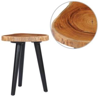 vidaXL Couchtisch 40 x 45 cm Teak Massiv 281650