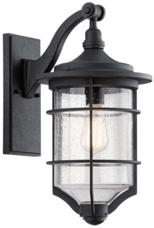 Außenleuchte, Wandlampe, Laterne, Stahl, H 46,2 cm