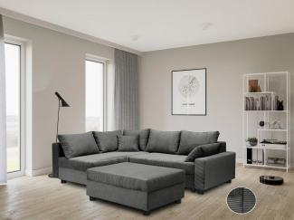 COLLECTION AB Ecksofa Parma L-Form, mit Schlaffunktion und Bettkasten, inklusive Kissen, Bonellfederkern