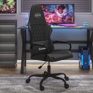 vidaXL Gaming-Stuhl mit Massagefunktion Schwarz Kunstleder 345541