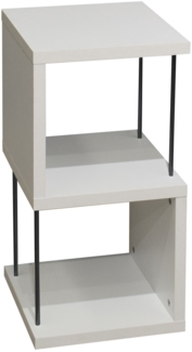 Regal Elga 33x33x65 Bücherregal Standregal weiß matt lack 14810