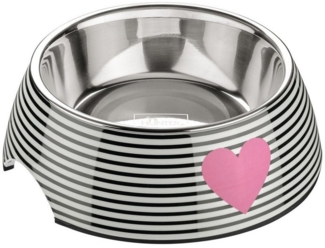 Hunter Tierbedarf Futternapf Melamin-Napf Biri weiß/schwarz