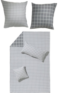 Erwin Müller Bettwäsche Wendebettwäsche, Biber, 2 teilig, Flanell Karo