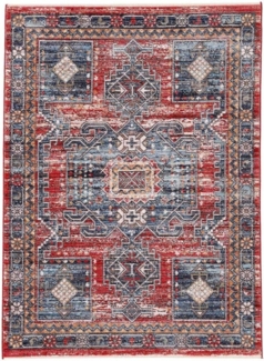 carpetfine Teppich Phoenix, rechteckig, Höhe: 6 mm, Vintage Orient Look, mit Fransen, Wohnzimmer