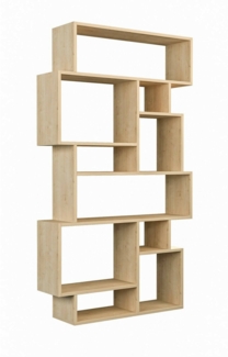 Dmora Bücherregal Casimira, Büroregal, Mobiler Buchhalter, Bücherbrett, 96x26h169 cm, Eiche