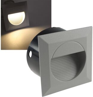 LED Wandeinbauleuchte "WEL Q14"IP65, 14 LEDs, Aluminium, warmweiß