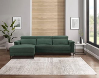 Places of Style Ecksofa Lund, L-Form, 261cm, mit man. o. elektr. Relaxfunktion und USB/ Kopfteilverstellg